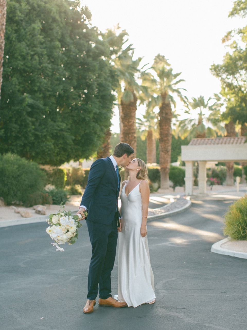 Couple portrait at golden hour