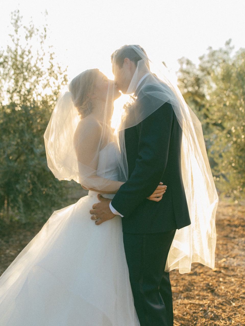 Cinematic wedding moment