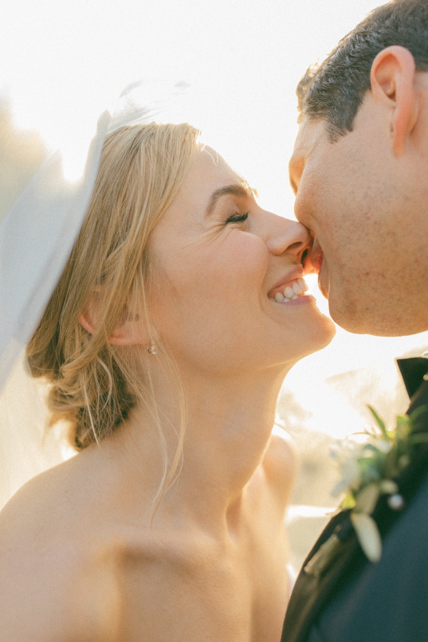 Couple portrait at sunset