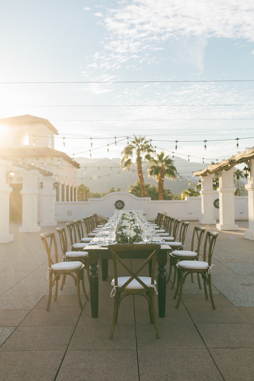 Wedding reception tablescape