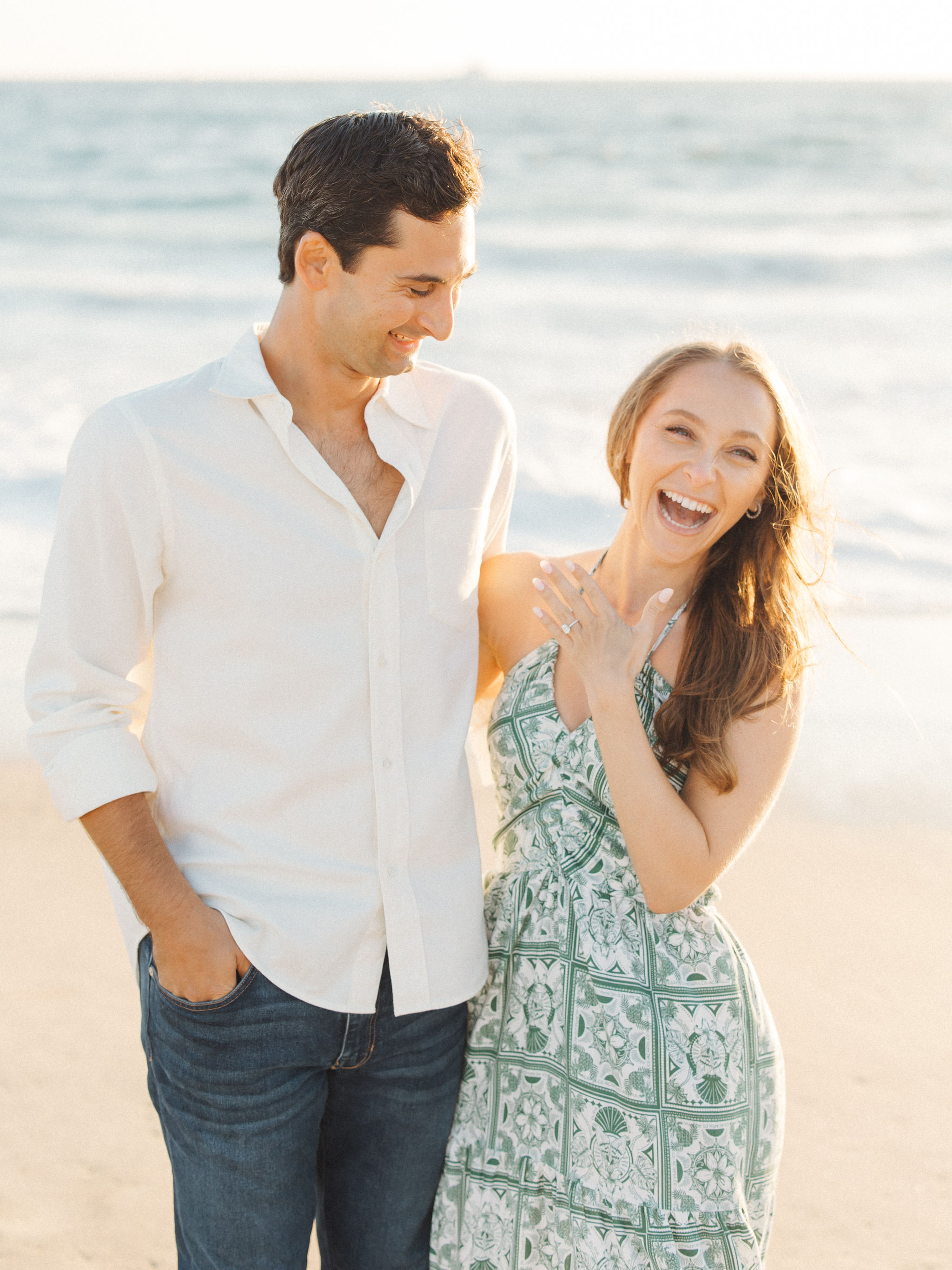 Couple portrait after proposal