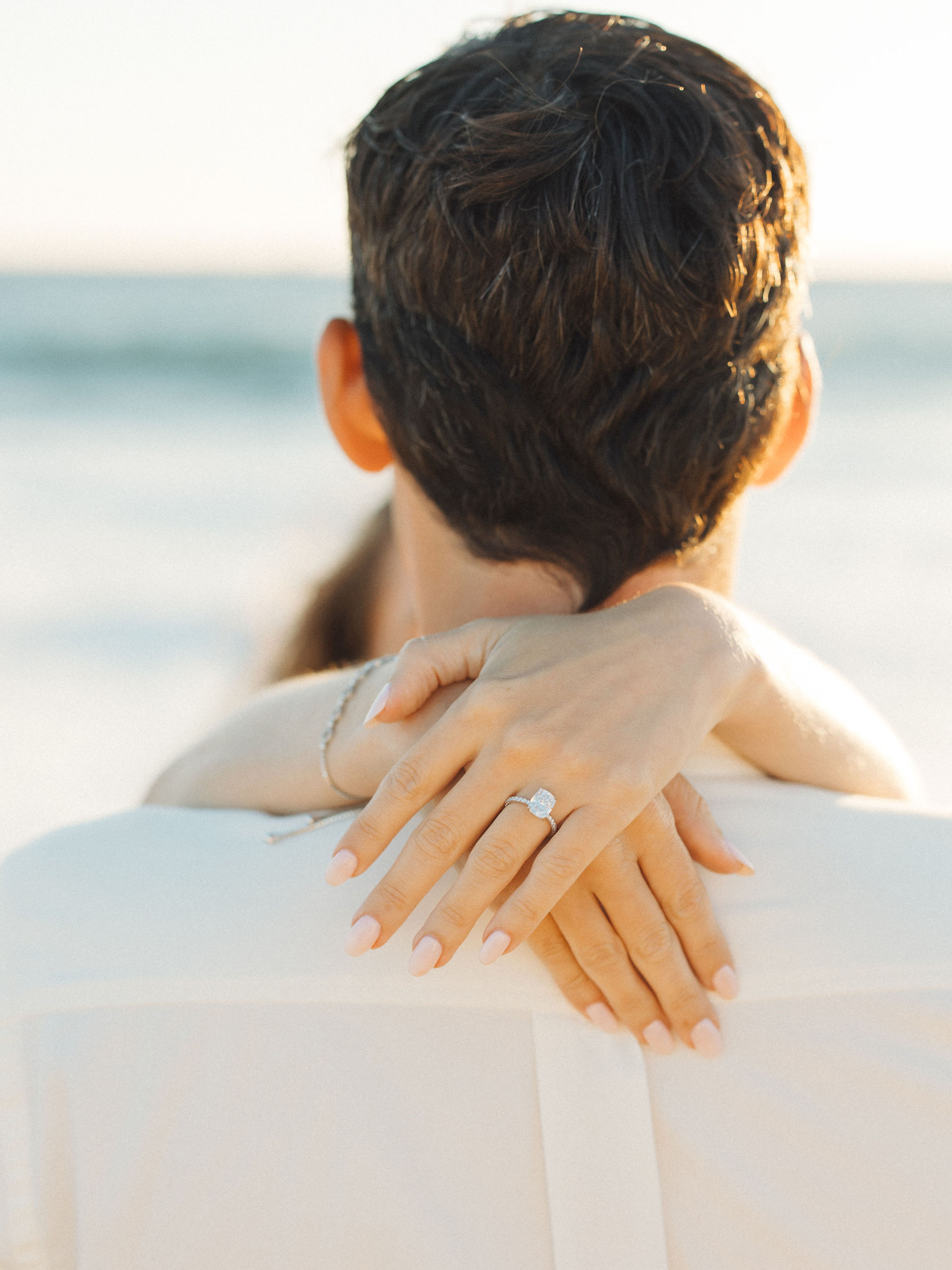 Couple portrait after proposal